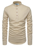 DiAsh Men's Cotton Blend Fabric Full Sleeve White Short Kurta
