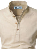 DiAsh Men's Cotton Blend Fabric Full Sleeve White Short Kurta
