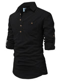 DiAsh Men's Cotton Blend Fabric Full Sleeve Spread Collar Beige Short Kurta