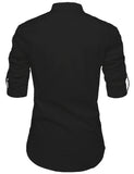 DiAsh Men's Cotton Blend Fabric Full Sleeve White Short Kurta