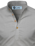 DiAsh Men's Cotton Blend Fabric Full Sleeve White Short Kurta