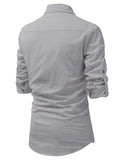 DiAsh Men's Cotton Blend Fabric Full Sleeve Spread Collar Beige Short Kurta