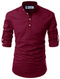 DiAsh Men's Cotton Blend Fabric Full Sleeve White Short Kurta