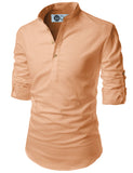 DiAsh Men's Cotton Blend Fabric Full Sleeve White Short Kurta