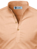 DiAsh Men's Cotton Blend Fabric Full Sleeve White Short Kurta