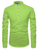 DiAsh Men's Cotton Blend Fabric Full Sleeve White Short Kurta