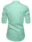 DiAsh Men's Cotton Blend Fabric Full Sleeve White Short Kurta