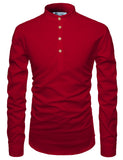DiAsh Men's Cotton Blend Fabric Full Sleeve White Short Kurta