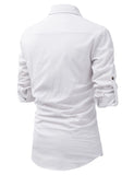 DiAsh Men's Cotton Blend Fabric Full Sleeve Spread Collar Beige Short Kurta