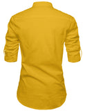 DiAsh Men's Cotton Blend Fabric Full Sleeve White Short Kurta